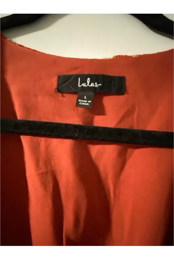 Lulus Burnt Orange Dress - Image 8