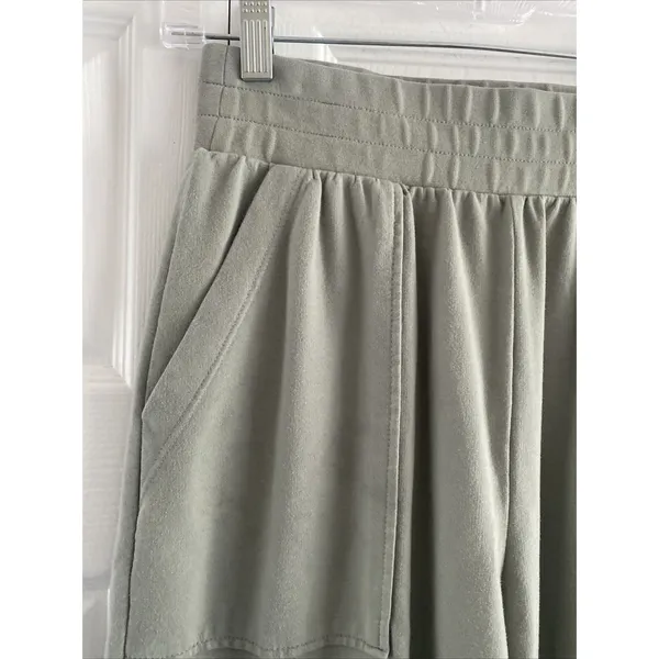 Shore High‎ Rise Cargo Jogger Sage Green Cotton Blend Utility Pants Size XS USA - Image 3