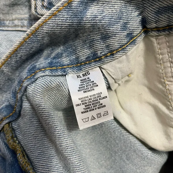 Aeropostale Wide Leg Baggy Womens Jeans Sz XL Y2K Cargo Pockets Grunge - Image 3