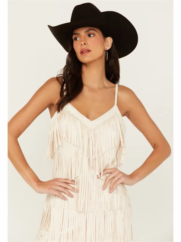 Idyllwind Women'S Brixworth Fringe Festival Mini Dress M - Image 3