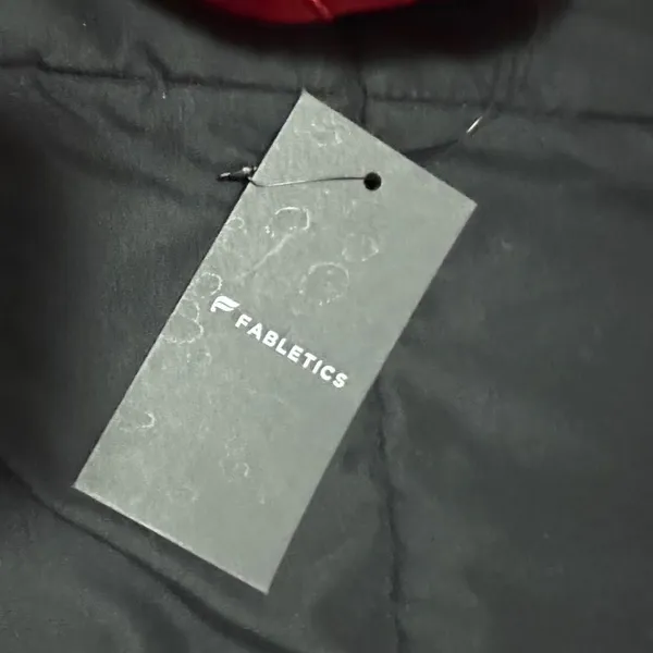 Fabletics Red Zip Travel Pouch Bag | New With Tags - Image 2