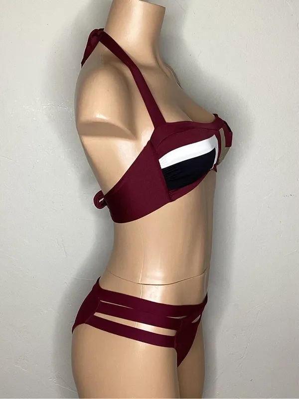 New. PQ & Becca color block bikini. Small. Retails $159 - Image 5