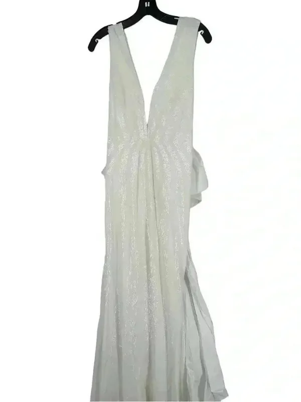 Rebecca Vallance Davina Bow Wedding Gown Ivory Mermaid Sequin Dress Sz 6 NWT - Image 10
