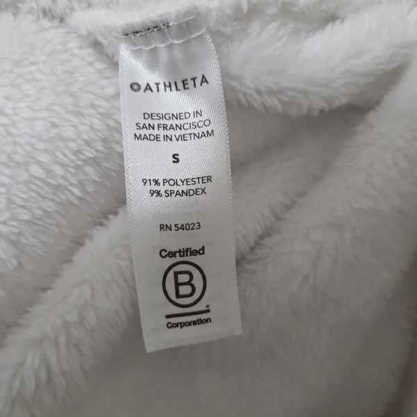 Athleta Women's Small Double Cozy Karma Funnel Neck Pullover Soft Plush Sweater - Image 4