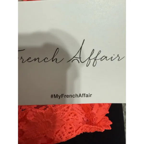 French Affair Lace Mesh Bodysuit Teddy Lingerie Floral Cutout Strappy 1X NWT - Image 9