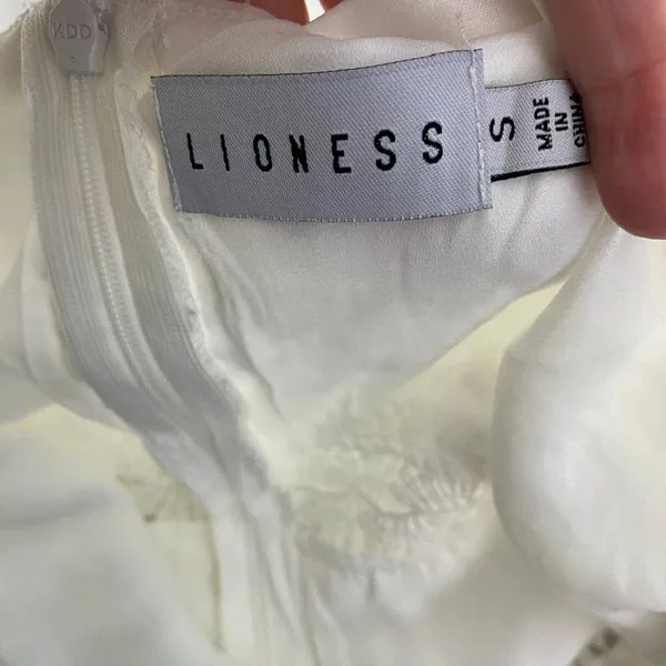 Lioness Cross Back Layered Folk Midaxi Dress in White Boho‎ Size US Small - Image 13