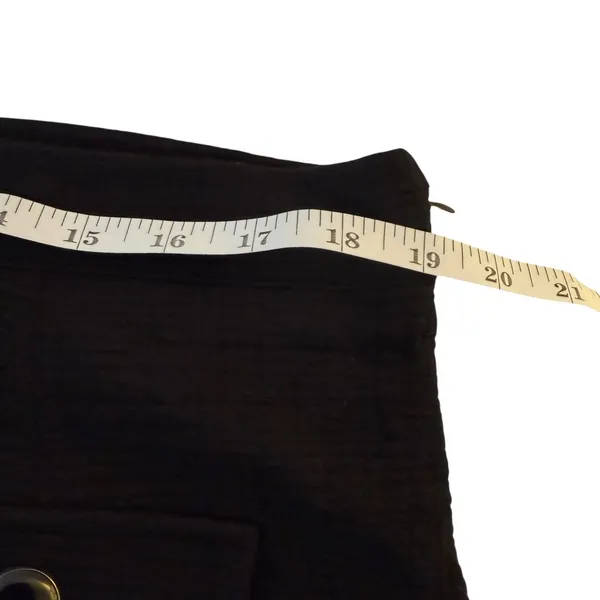 Maeve by Anthropologie Black Textured Tweed Mini Skirt Size XL Twee Career Basic - Image 11
