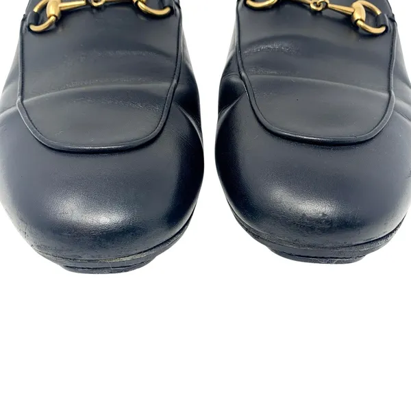 Gucci Princetown Black Leather Horsebit Mules Loafers 39.5 - Image 10