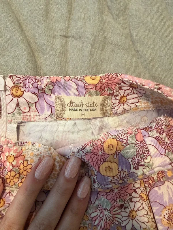 Floral Mini Skirt Altar'd State - Image 2