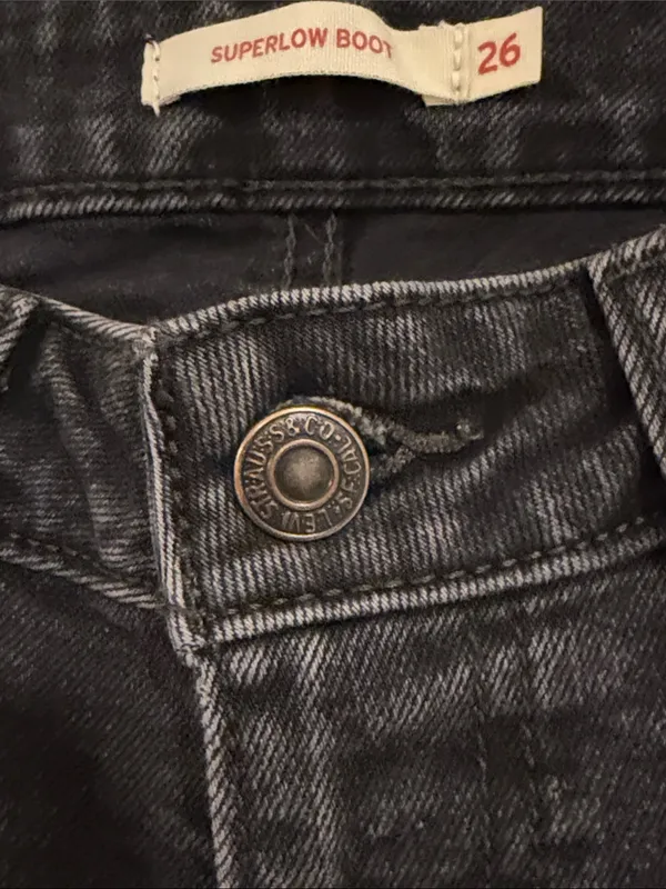 Levi's Black High-Rise Flare Jeans - Image 4