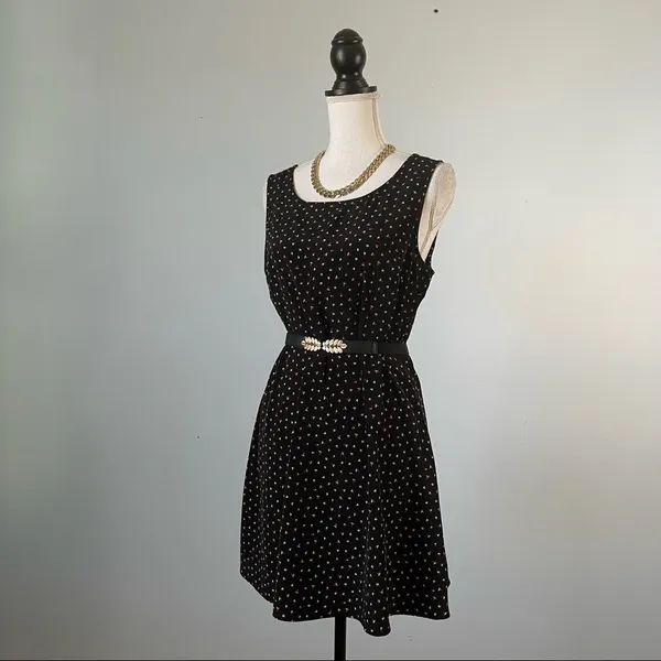 FOREVER 21 | Geometric Shapes Fit & Flare Sleeveless Dress Sz L - Image 4
