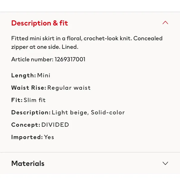 H&M Crochet Mini Skirt - Image 7