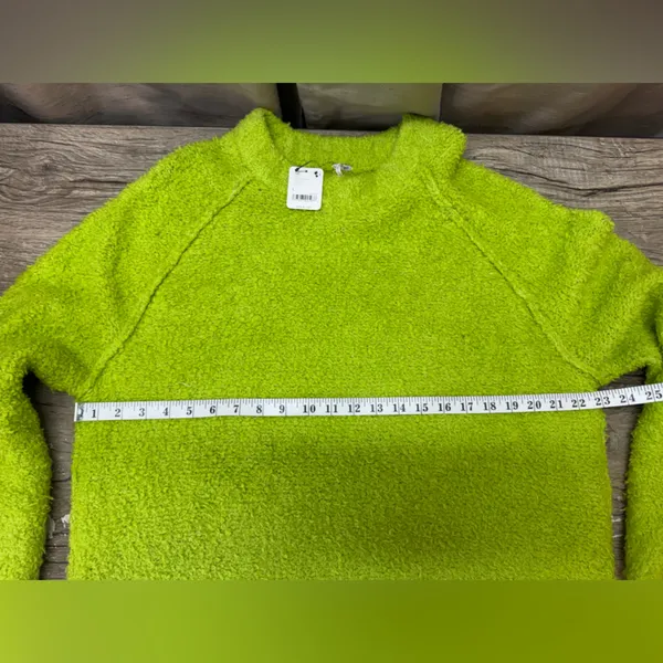 Free People x Anthropologie Fuzzy Oversized Teddy Sweater women size‎ small - Image 5