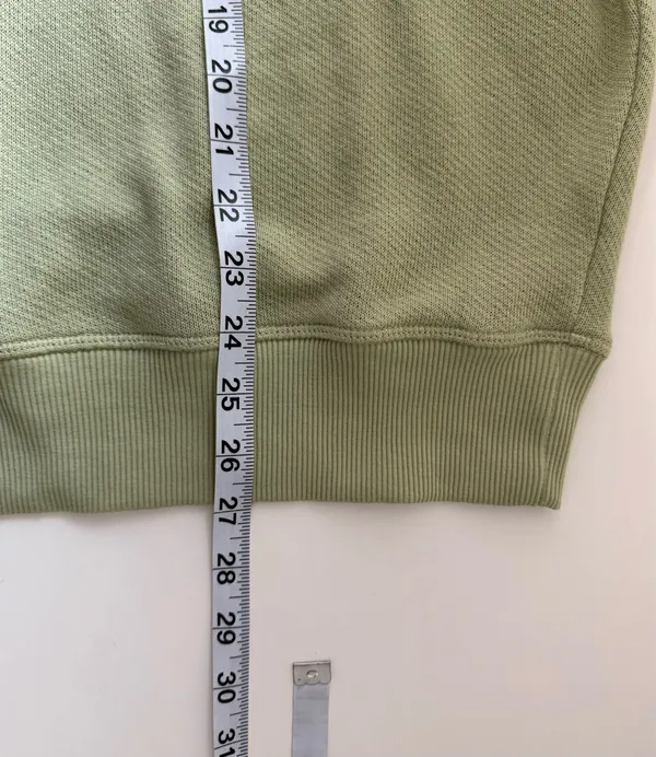 Maurices Henley Drop Shoulder Sweatshirt Light Green Relaxed Fit - Image 9