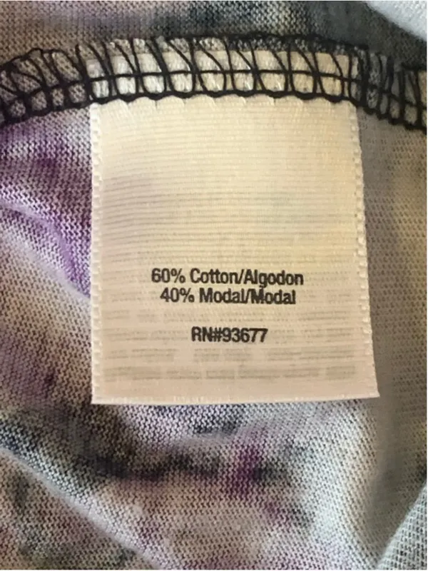 ANA Maxi Dress NWT Large Black Purple Tie Dye Floral - Image 6