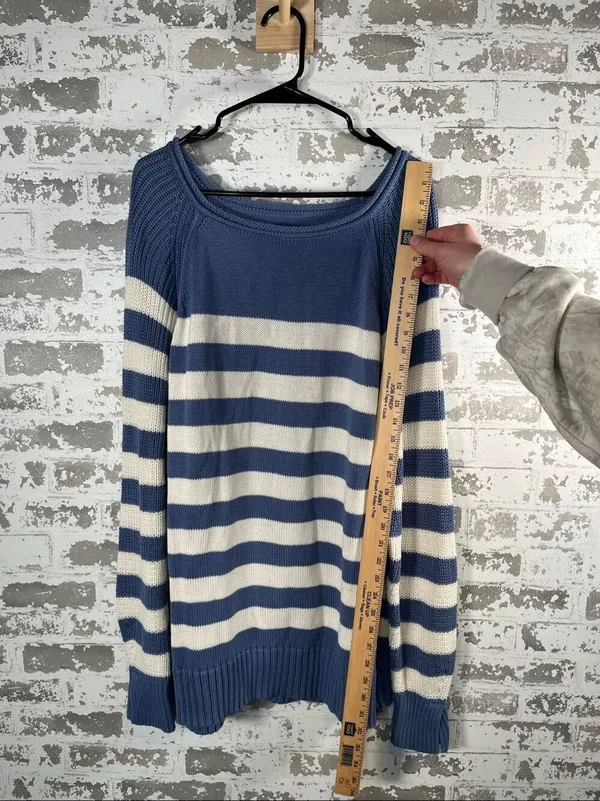Aerie | women striped rolled neck knitted sweater square neck - Image 6