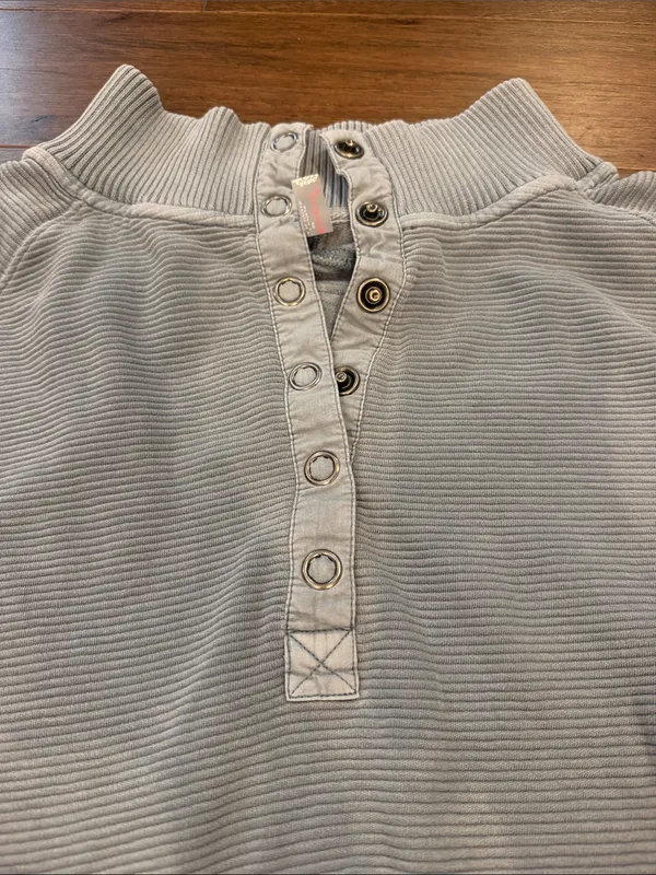 FP Movement Henley Style Oversized Long Sleeve Tee Size Small - C59-021 - Image 3