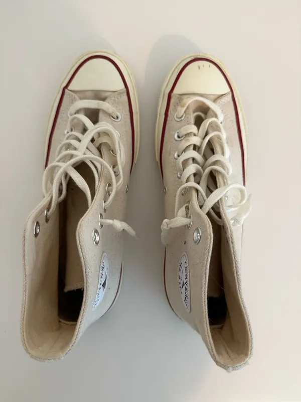 Converse High-Top Sneakers All Star Cream Women’s 8.5 - Image 2