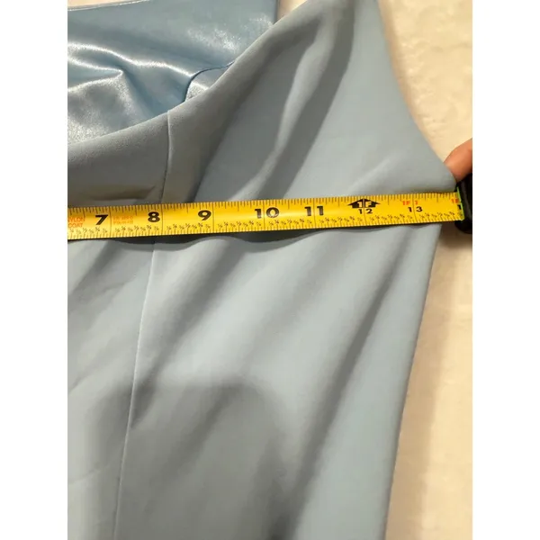 Revelry One Shoulder‎ Maxi Dress Womens 6 Light Blue Formal Bridesmaid Gown - Image 8