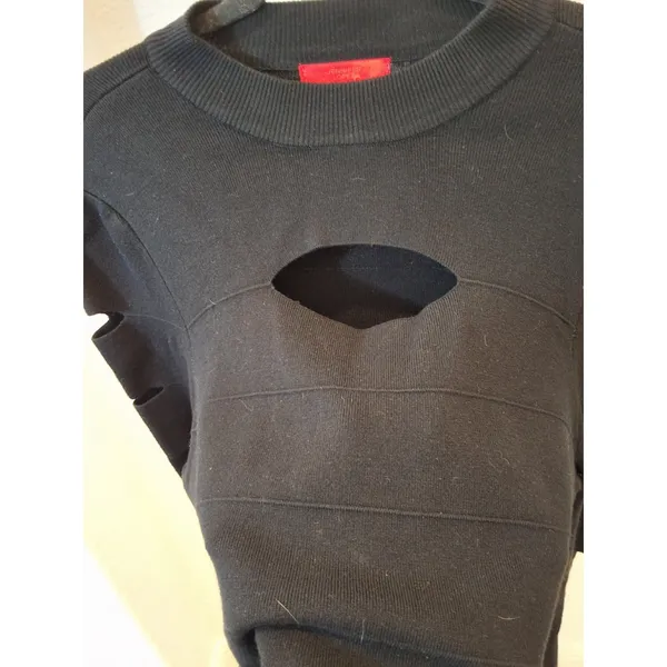 Jennifer Lopez Size XXL Womens Slash-Sleeve Mockneck Black Sweater NWOT - Image 6