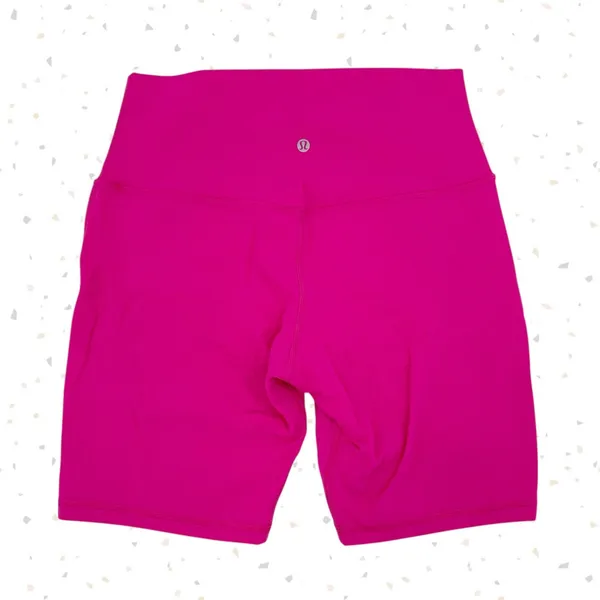 Lululemon Sonic Pink Align High-Rise 8" Biker Shorts Neon Athletic Size 10 NEW - Image 2