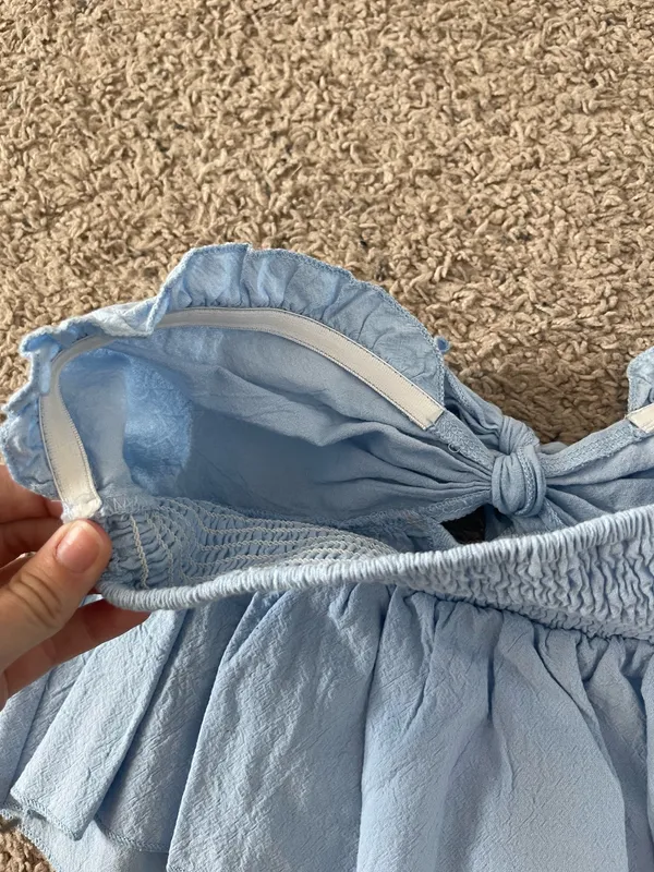 Strapless Crop Top Shein - Image 3