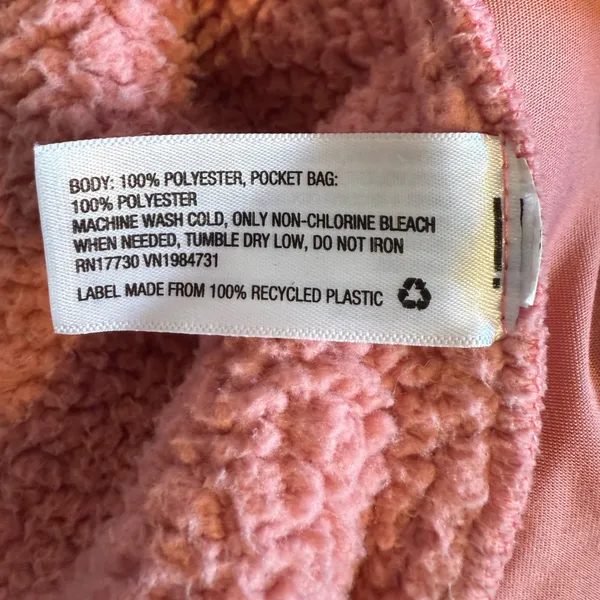 All In Motion Sweater Womens Large Blush Pink Pullover Cropped Hi Lo High Neck - Image 6