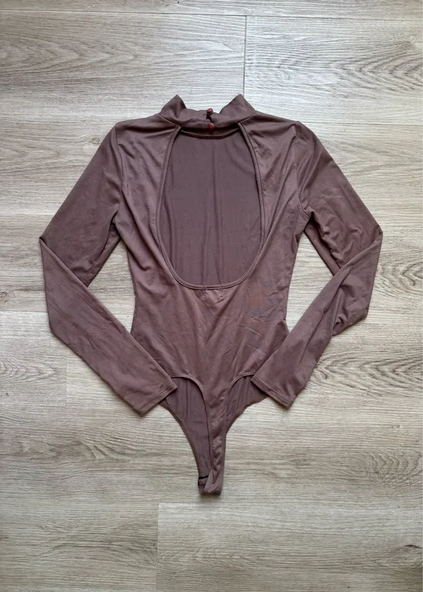 Women’s Long Sleeve Mock Neck Bodysuit - Image 2