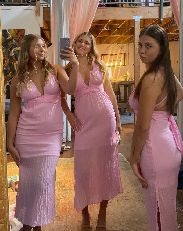 Pink Long Dress - Image 2
