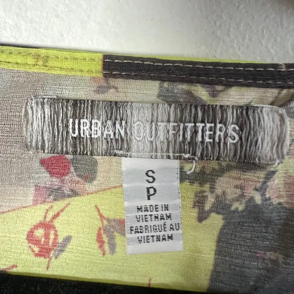 Urban Outfitters Bell Sleeve Top Sz Small Patchwork Boho Festival‎ - Image 4