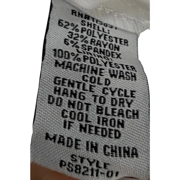 Eclair White Wrap Skort Dress M 8 - Image 3