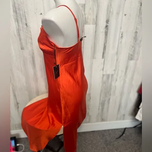 Midi orange dress Orange - Image 4