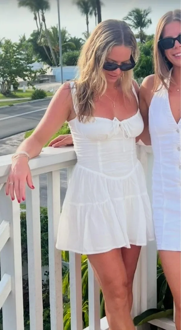 Edikted White Mini Dress - Image 2