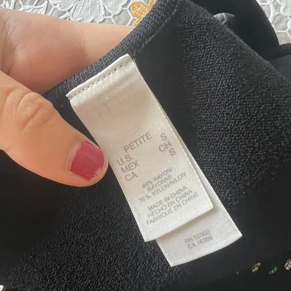 Knit Beaded 90s Top Black - Image 8
