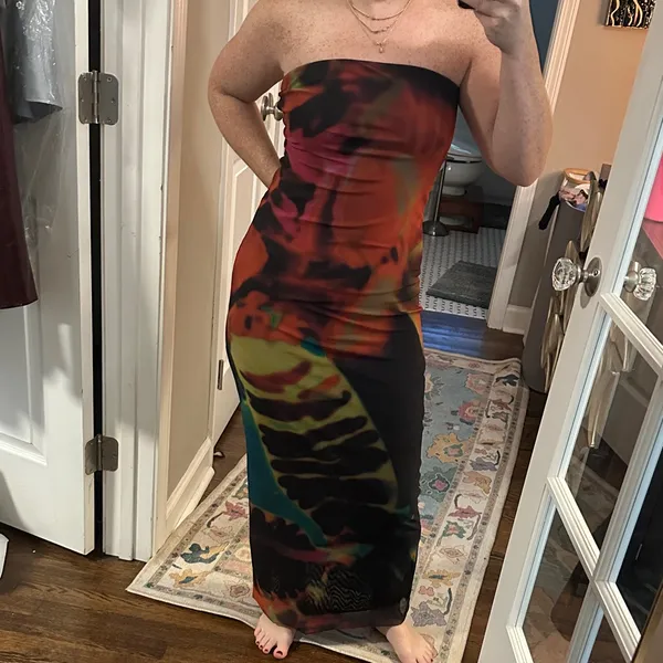 Zara Tie Dye Tube Dress - Image 2