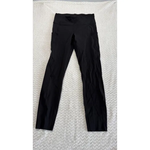 Lululemon Fast and Free High-Rise Tight 25 Nulux Black Running Leggings Size 6 - Image 2