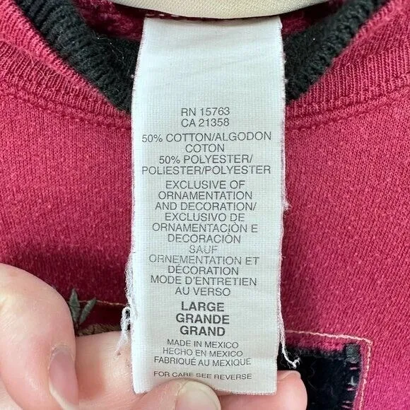 Vintage Cardinal Top Stitch Grannycore Cottagecore Sweatshirt Women's Large - Image 4