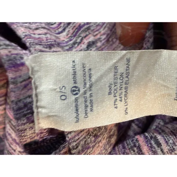 Lululemon Vinyasa Scarf Purple‎ Pink Space Dye Snap Button Infinity Wrap O/S - Image 4
