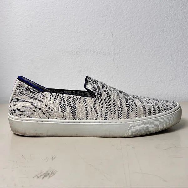 Rothy’s The Sneaker‎ Maritime Tiger Blue Ivory Retired Women’s 10.5 - Image 9