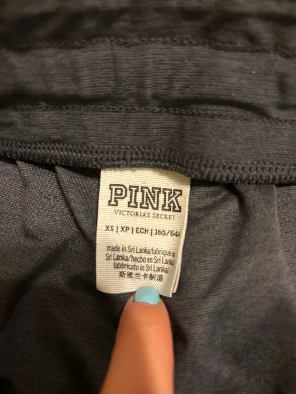 PINK Dark Grey Athletic Joggers - Image 2