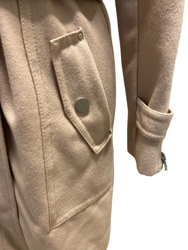 Kenneth Cole New York Peacoat Beige Size 6 Y2K Neutral Old Money Classic Preppy - Image 9