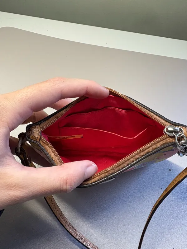 Colorful Vintage Coach Wristlet - Image 6