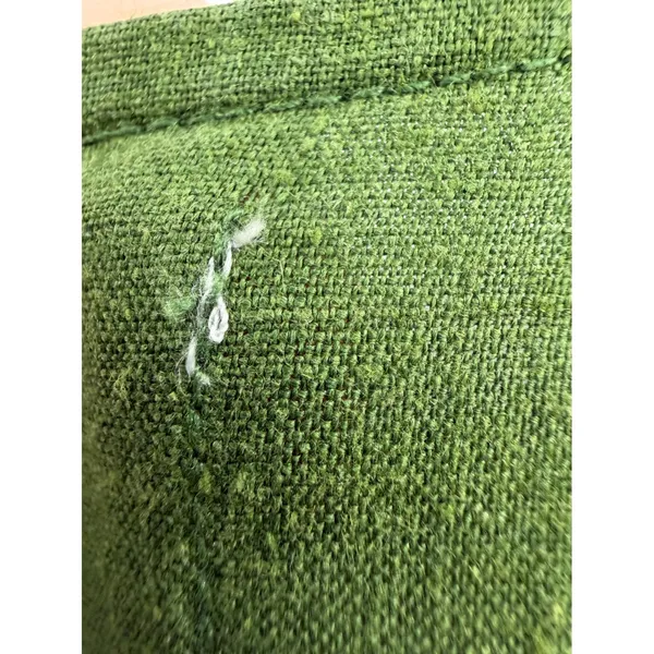 Thinking Mu‎ Fresia Dress Women's L Green Hemp Tencel Tiered Midi Lagenlook Boho - Image 9