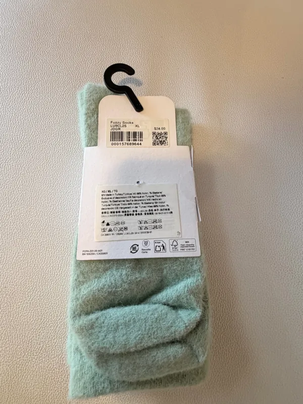 Lululemon Daily Essential Fuzzy Socks Size XL JDGR NWT - Image 2