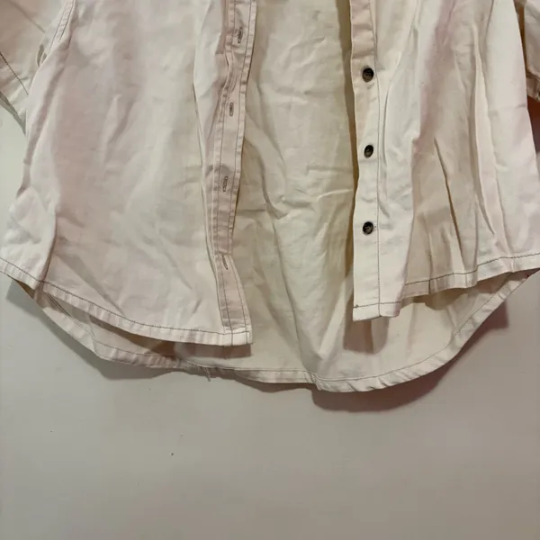 Crop Beige Shirt Tan Size M - Image 4
