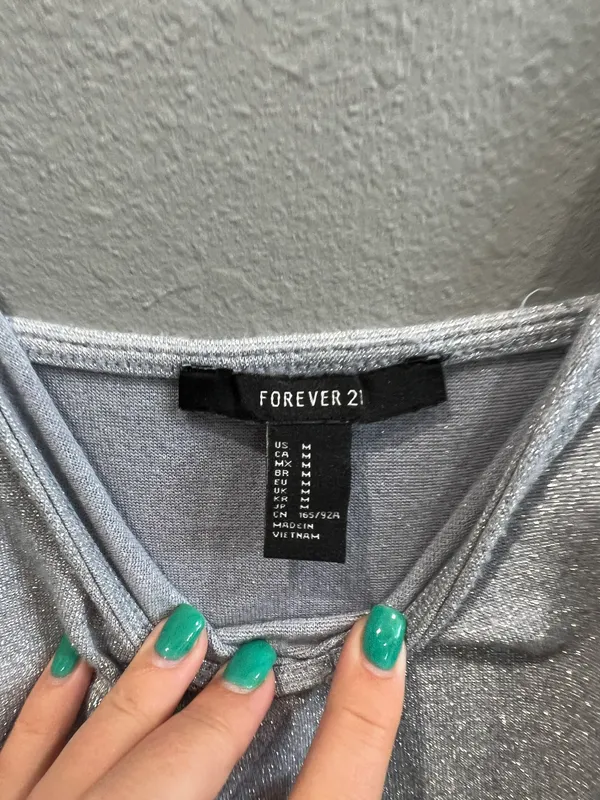 Forever 21 Sparkly  Crop Top - Image 2