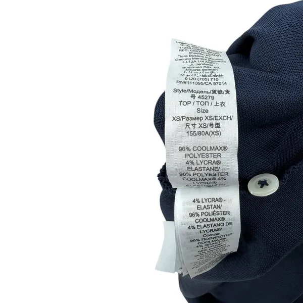 Tory Sport by Tory Burch Sleeveless‎ Golf Polo Shirt Navy Blue Size XS - Image 10