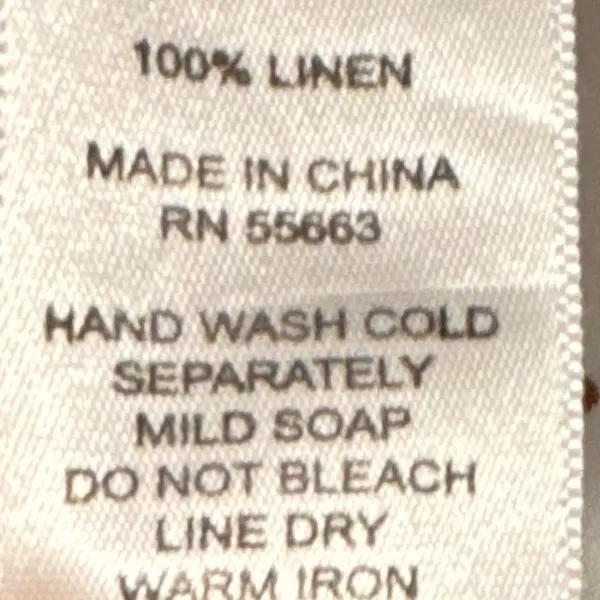 FOR CYNTHIA Coastal Lady 100% Linen Swimsuit Cover Up Pop Over Mini Beachy Sz M - Image 10