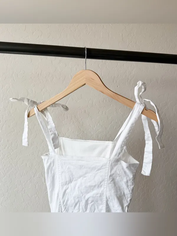 Superdown Siona Tie Strap Mini Dress in White Revolve - Image 6