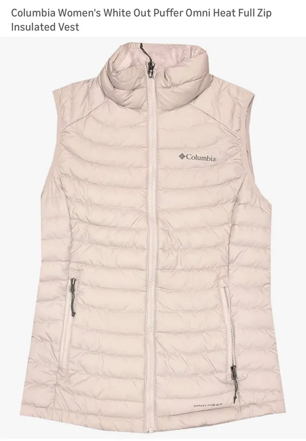 Columbia women’s Omni-heat thermal vest in cream XS - Image 4